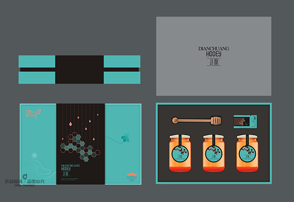 蜂蜜包裝盒內部設計