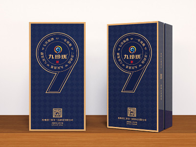 逆向UV壓紋精品酒盒定做
